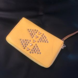 Yellow Big Buddha wristlet